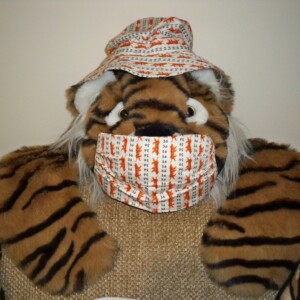 60th Reunion Hat in 2016 with Covid-19 mask in 2020