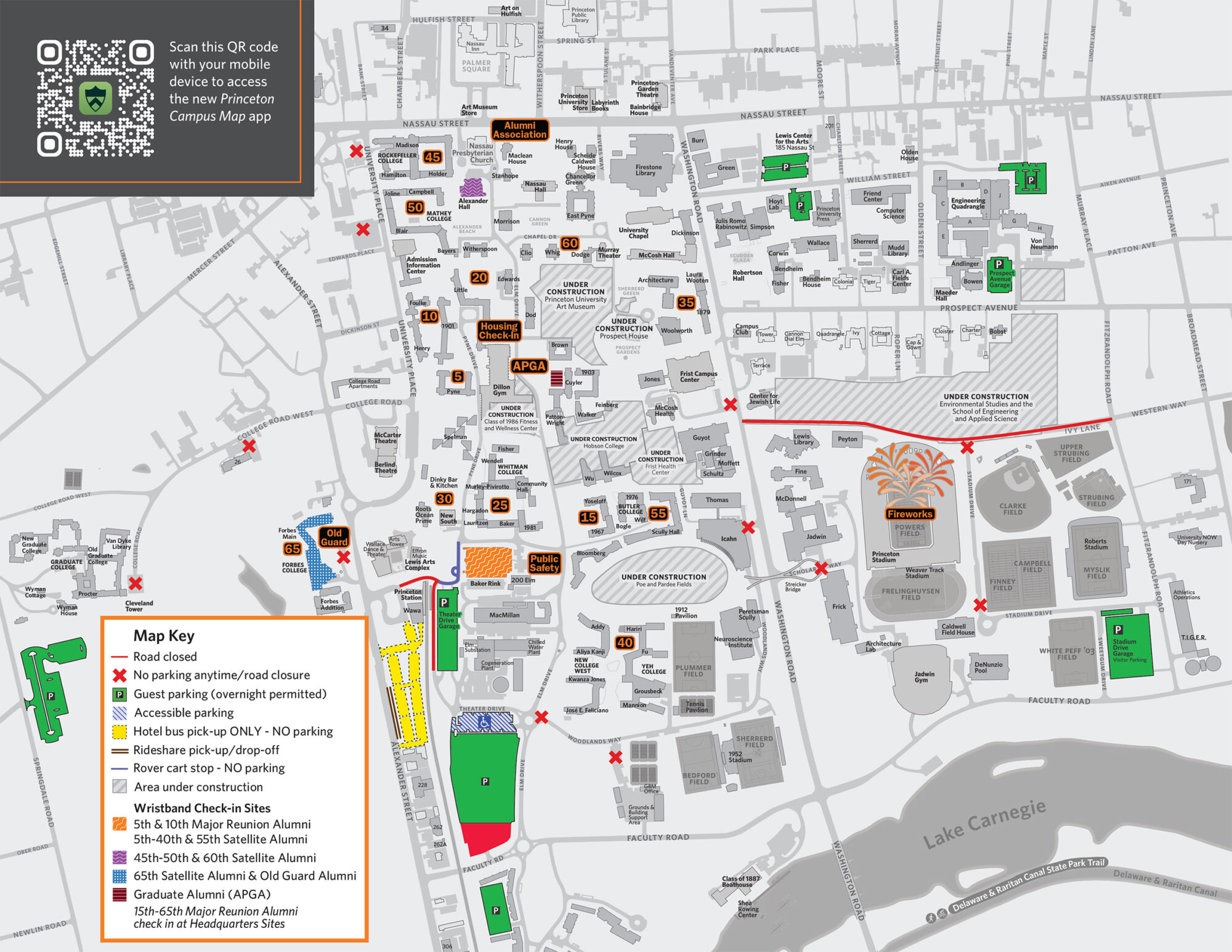 Parking, Transportation & Headquarter Sites - Reunions 2024